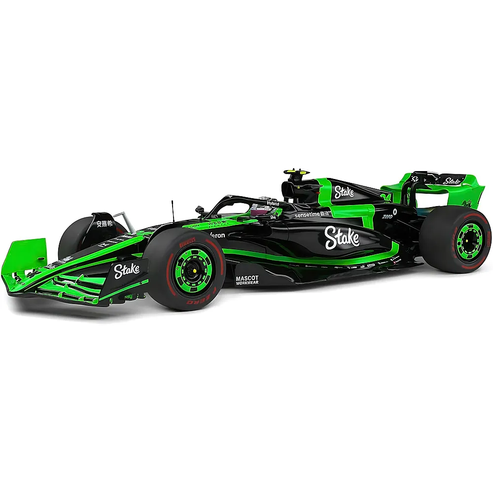 Solido 1:18 Kick Sauber F1 Team C44 Zhou Guanyu Bahrain GP 2024 Formel-1-Rennwagen