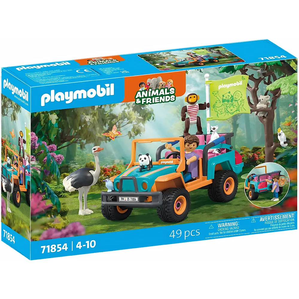 PLAYMOBIL Animals & Friends Bunter Gel�ndewagen 71854