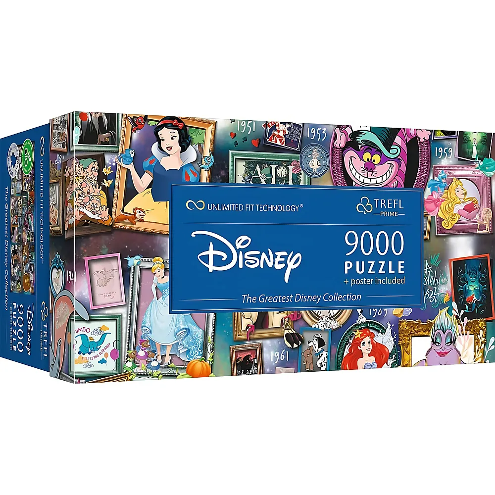 Trefl Puzzle Disney Princess Die gr�sste Disney-Kollektion 9000Teile