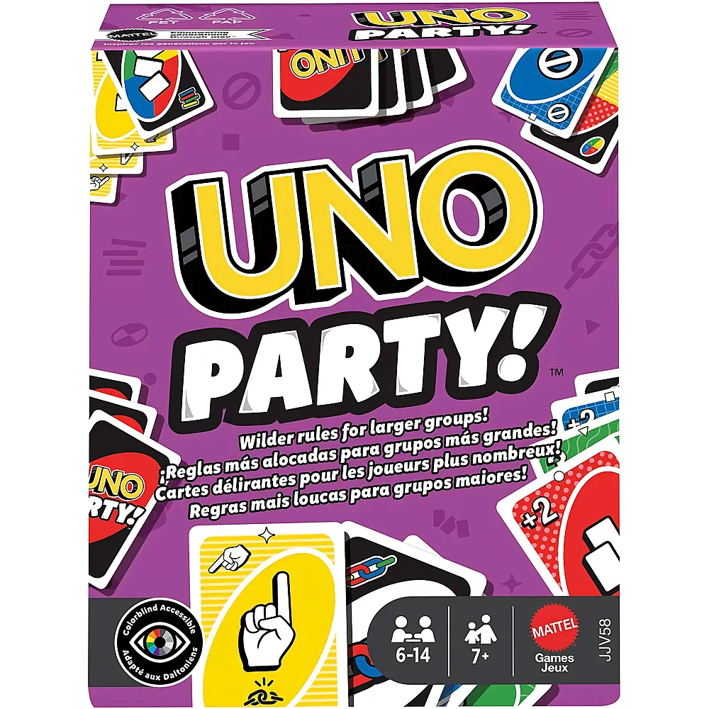 Mattel Games UNO Party Kartenspiel