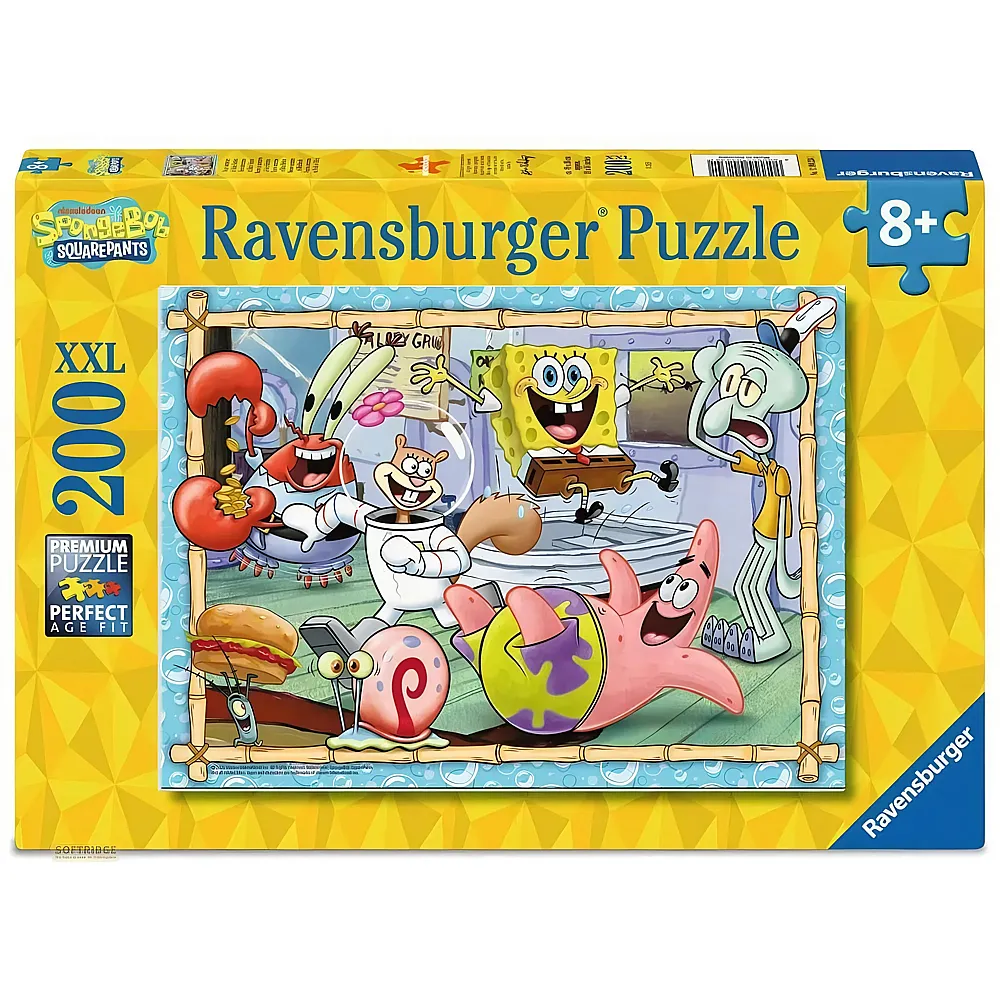 Ravensburger Puzzle SpongeBob Neue Abenteuer in Bikini Bottom 200Teile