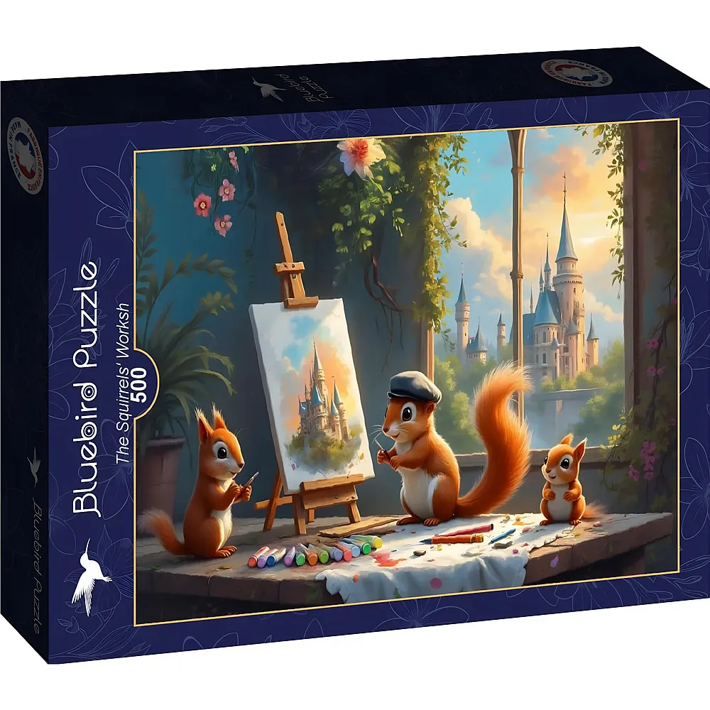 Bluebird Puzzle Die Eichh�rnchenwerkstatt 500Teile