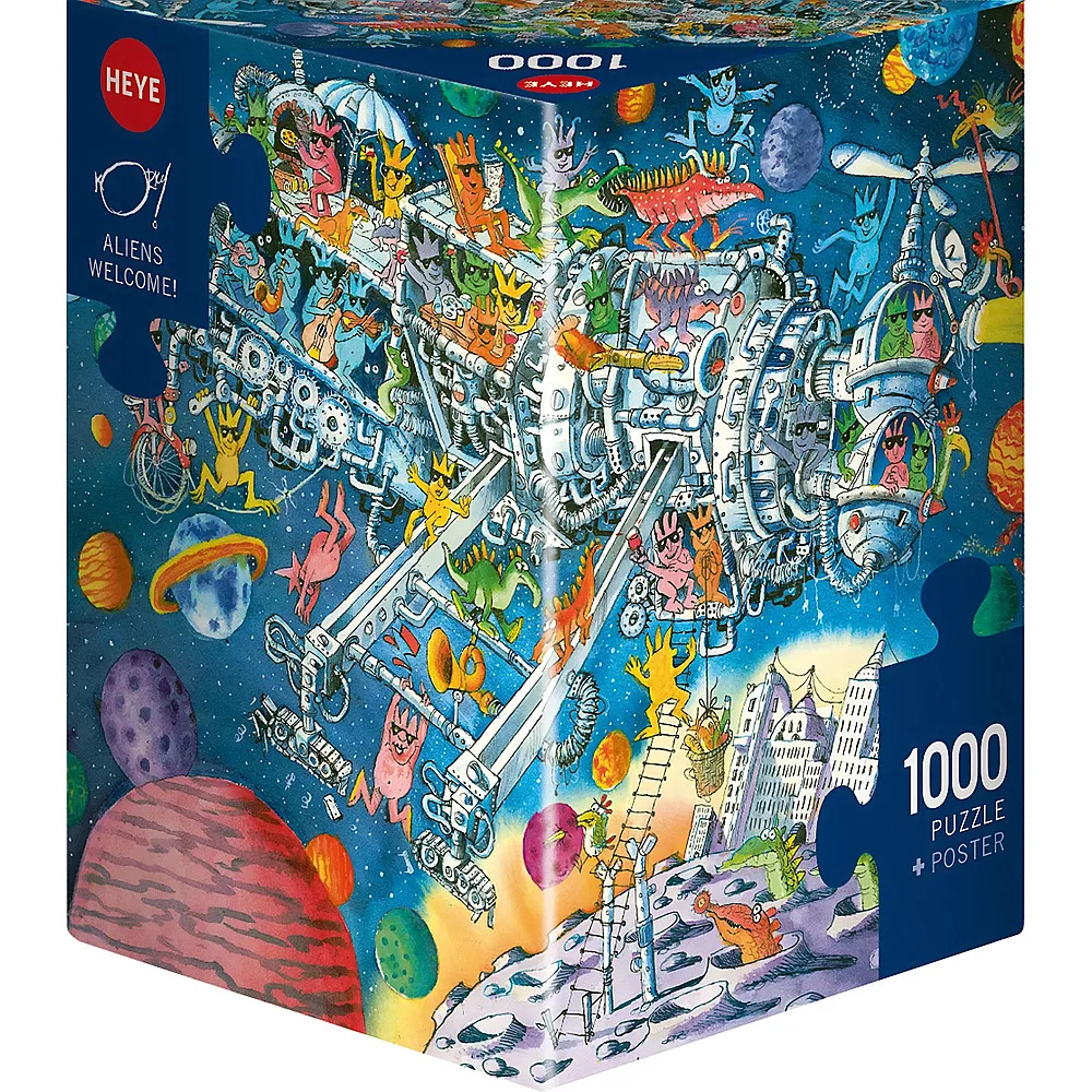 Heye Puzzle Triangular Aliens Welcome