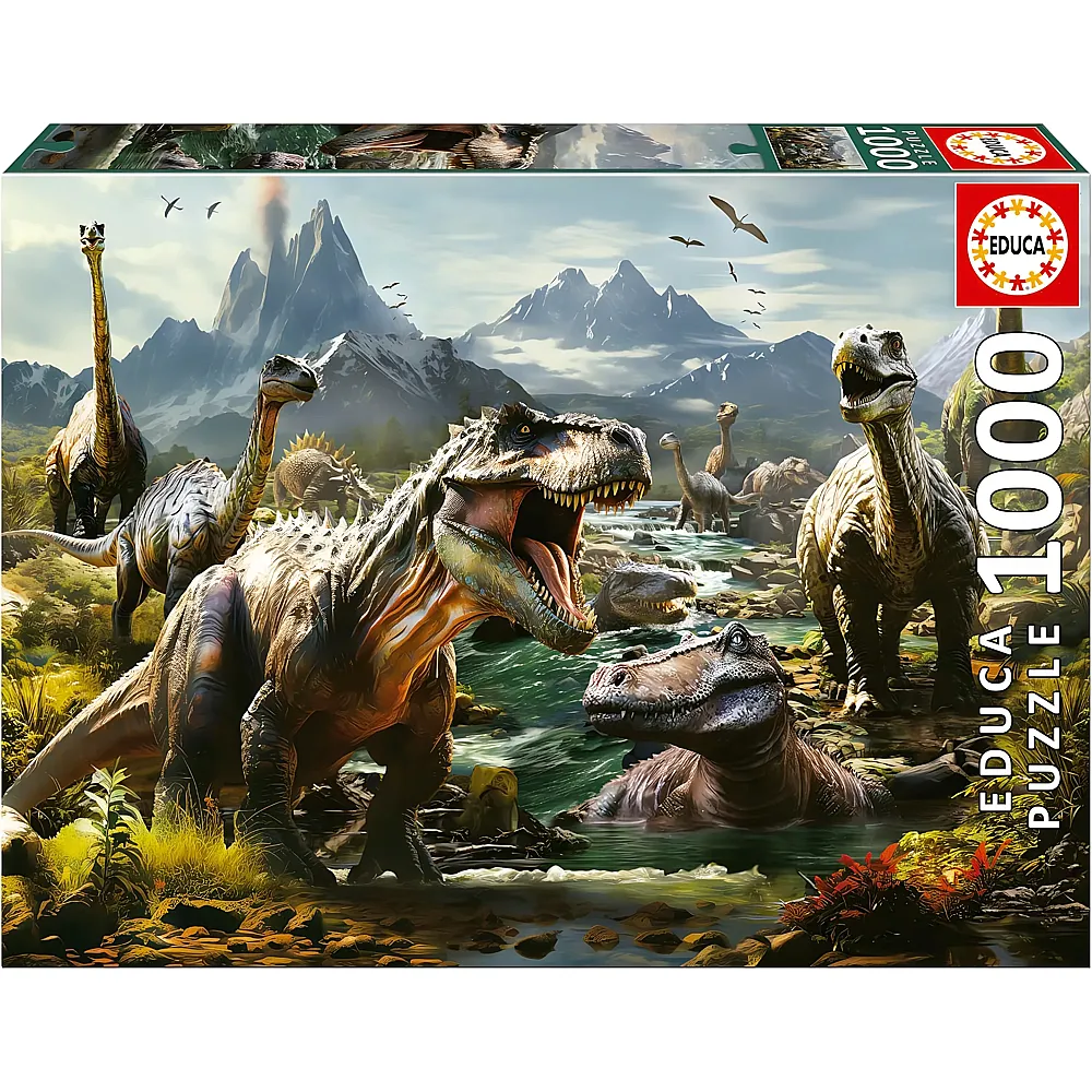 Educa Puzzle Wilde Dinosaurier 1000Teile