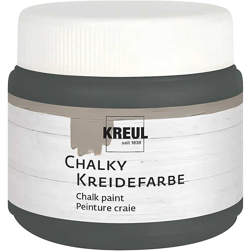 meinspielzeug - Kreul Chalky Kreidefarbe Volcanic Gray 150ml | Farbe & Kreide