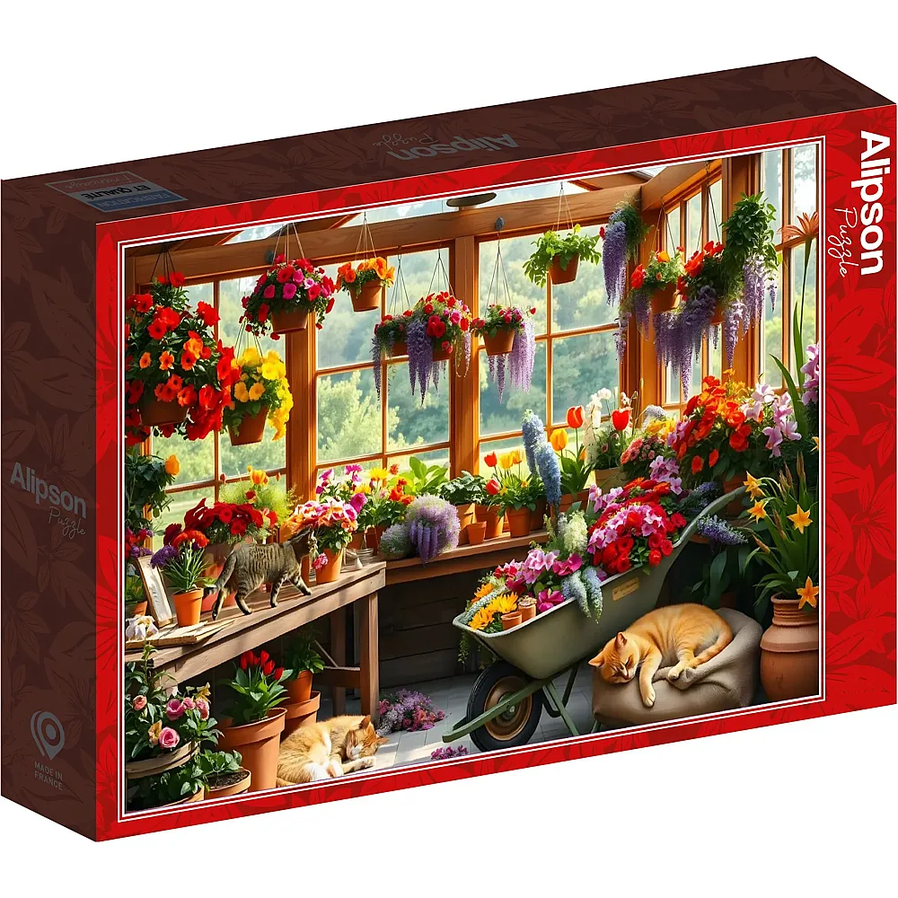 Alipson Puzzle Mittagsschlaf im Gew�chshaus - 1000 Teile