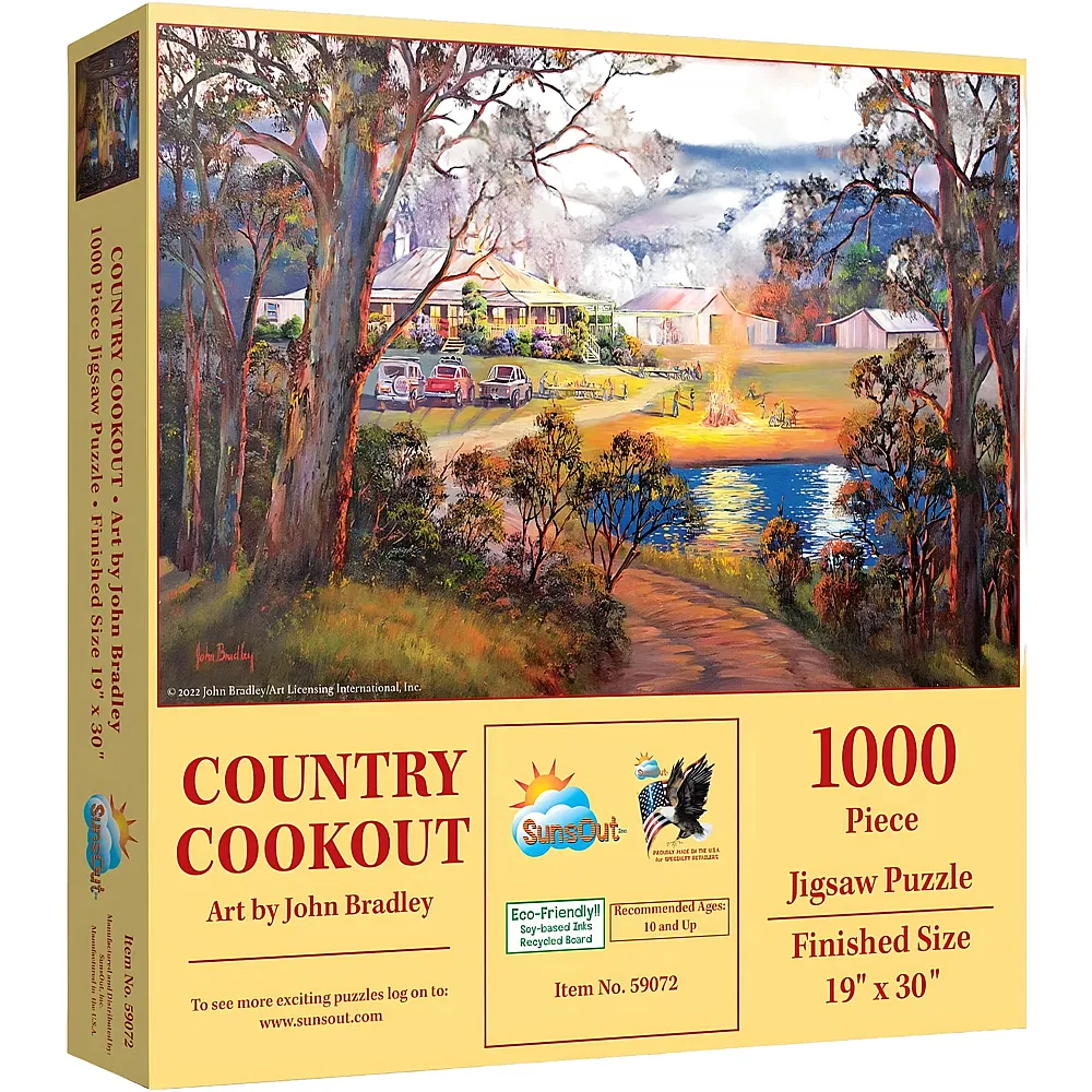 SunsOut Puzzle John Bradley Country Cookout - 1000 Teile