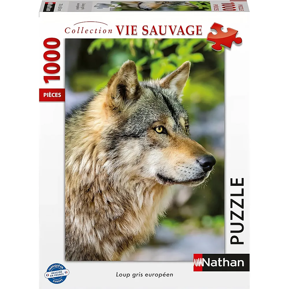 Nathan Puzzle Europ�ischer grauer Wolf - 1000 Teile