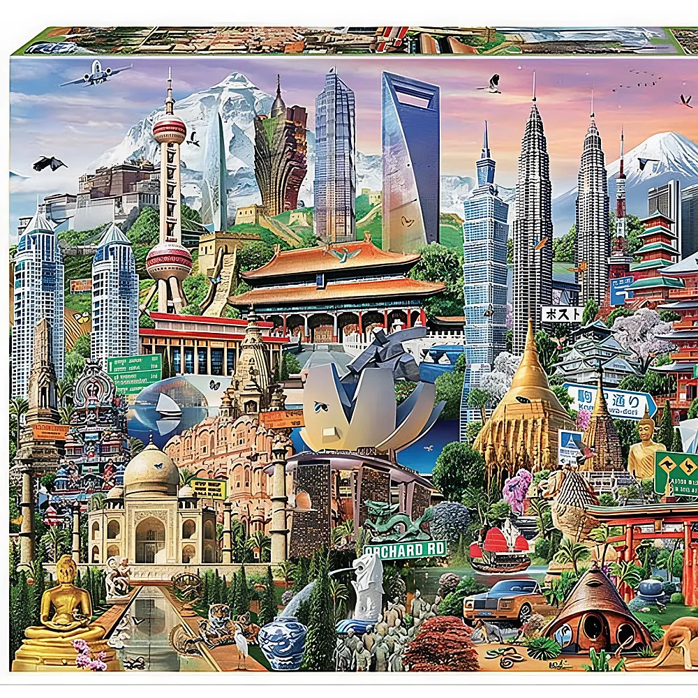 Educa Puzzle Asia Landmarks 1500Teile