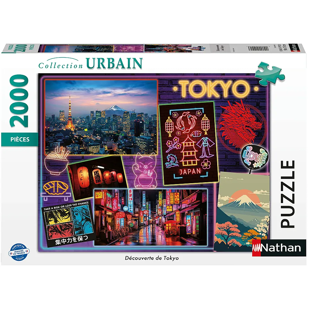 Nathan Puzzle Collection Urbain Entdeckung von Tokio - 2000 Teile
