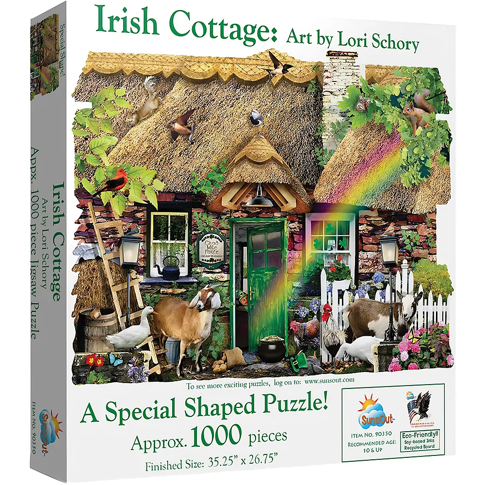 SunsOut Puzzle Lori Schory Irish Cottage 1000Teile