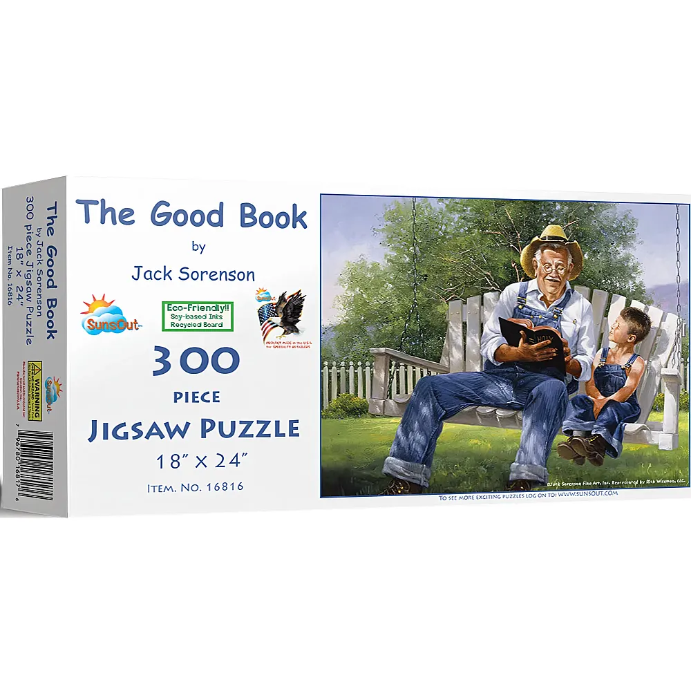 SunsOut Puzzle Jack Sorenson The Good Book - 300 Teile