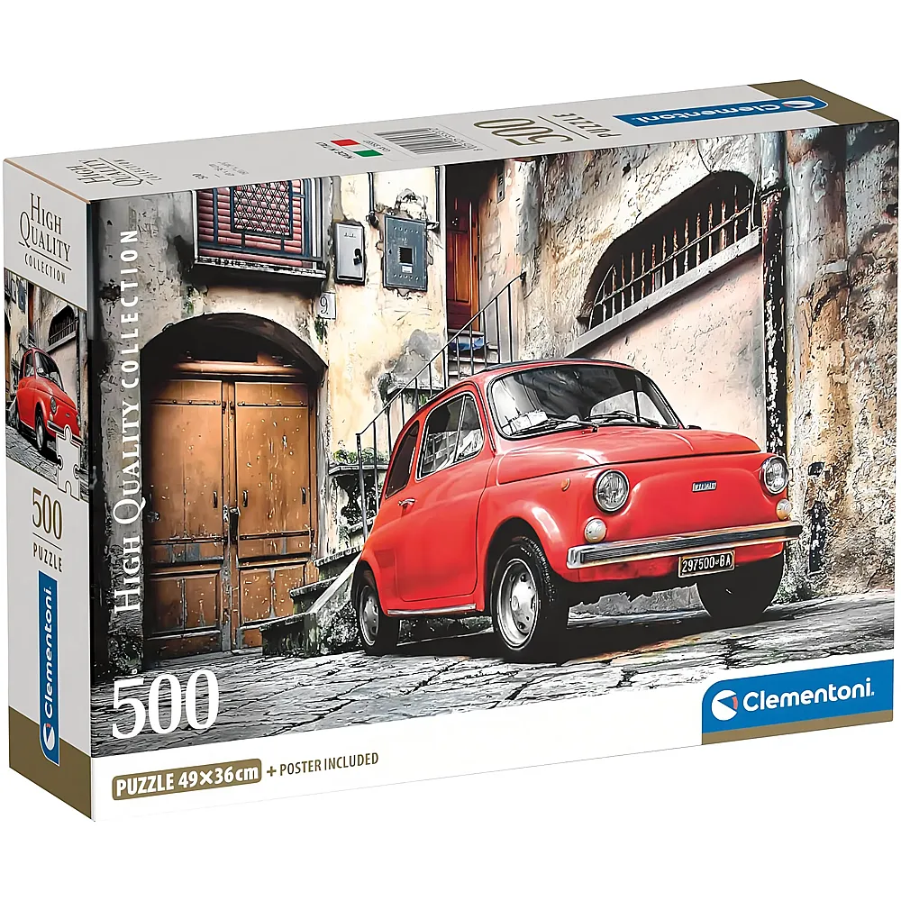 Clementoni Puzzle High Quality Collection Die Kleine Fiat 500 500Teile