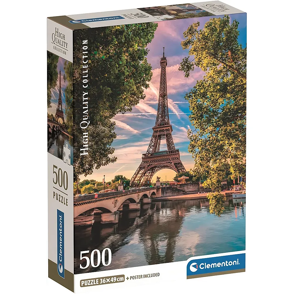 Clementoni Puzzle High Quality Collection Entlang der Seine 500Teile