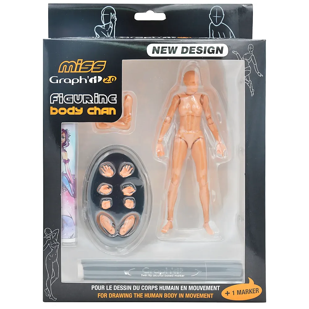 Miss Graph'it 2.0 Set Fig Art Pour Dessin + 1 Graphit Marker