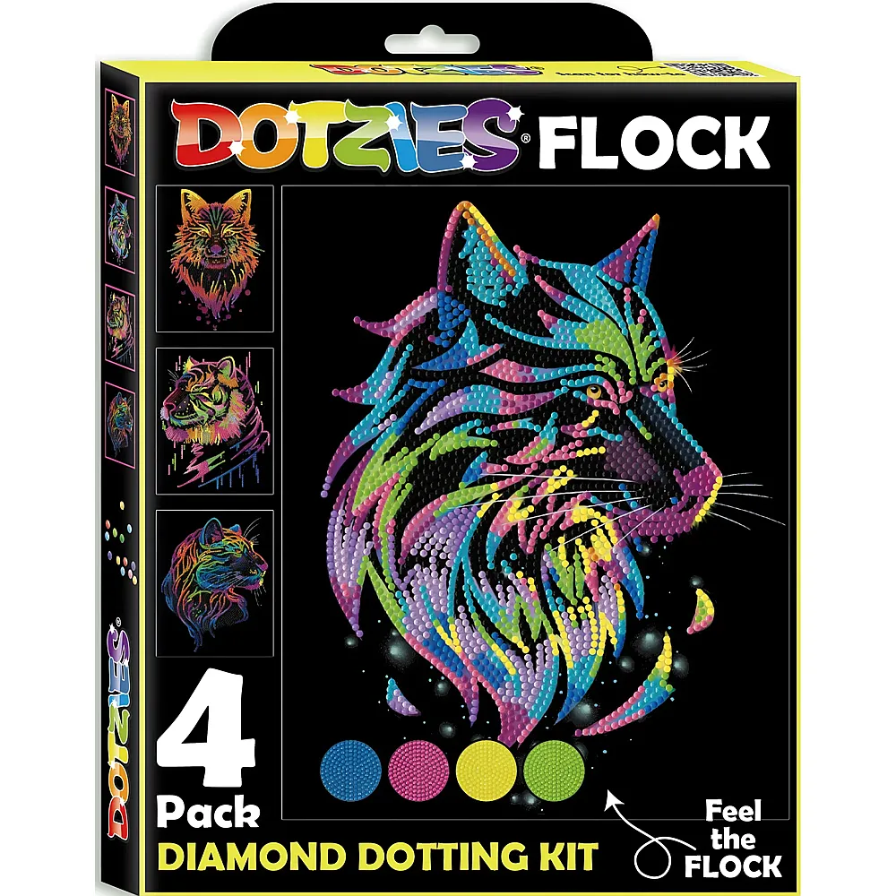 Diamond Dotz Dotzies Diamond Painting Neon Raubkatzen