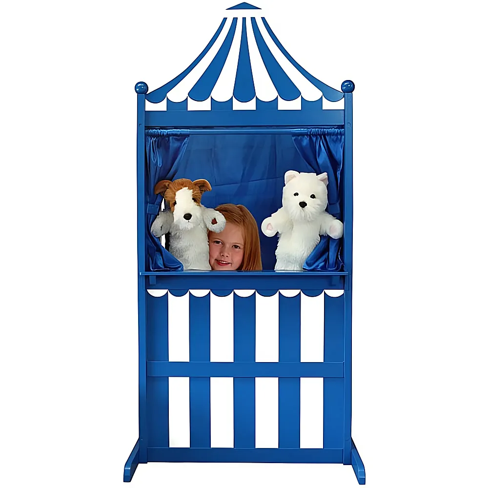 The Puppet Company Puppentheater 3-in-1 Blau/Weiss