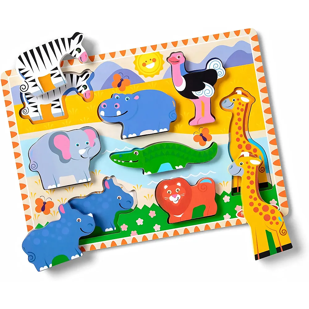 Melissa & Doug MPZ Safari Spieltiere Puzzle
