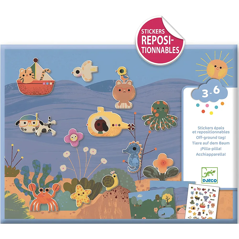 Djeco Sticker und Basteln Sommer