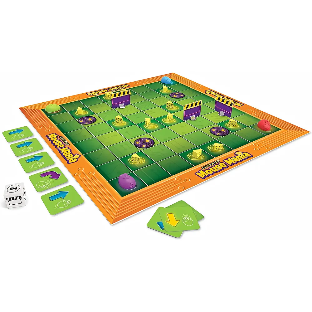 Learning Resources Code & Go Maus-Mania Brettspiel, Ab 5 Jahren, Einf�hrung ins Programmieren, F�rdert Mint-Konzepte, F�r 24 Spieler
