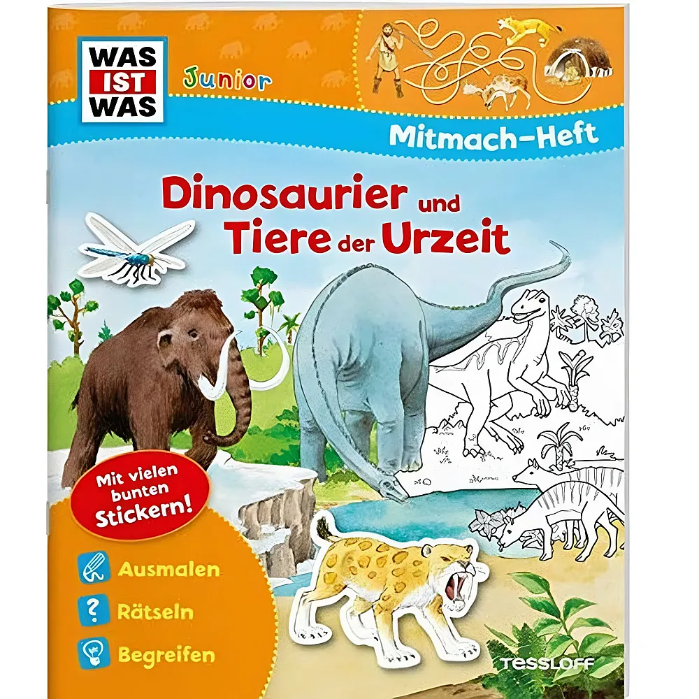 Tessloff WIW Mitmach-Heft. Dinosaurier und Tiere