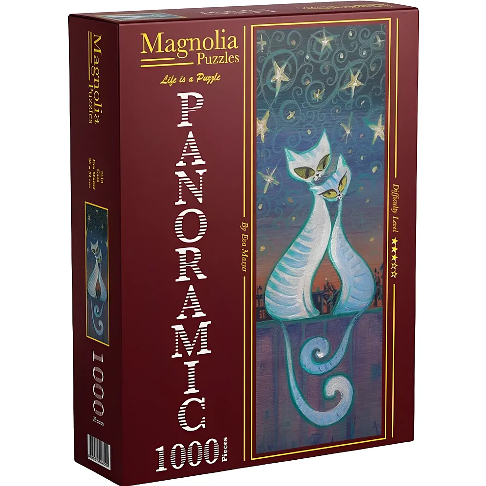 Magnolia Puzzle Panoramic Katzen - 1000 Teile