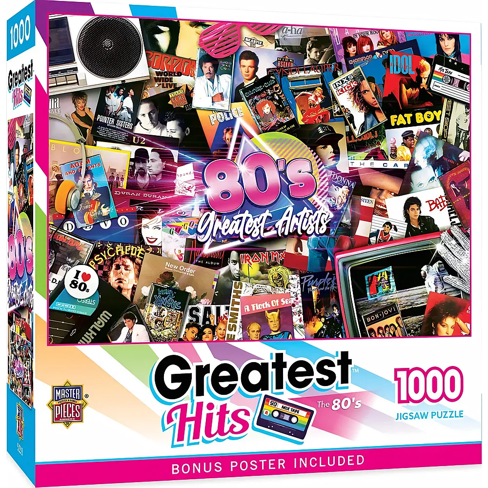 Master Pieces Puzzle Greatest Hits 80er Jahre - 1000 Teile