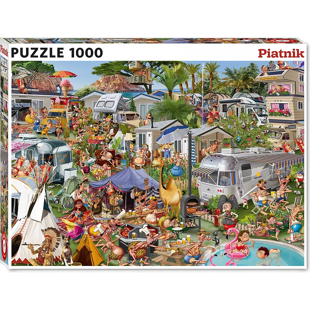 Piatnik Puzzle Franois Ruyer, Camping Chaos - 1000 Teile