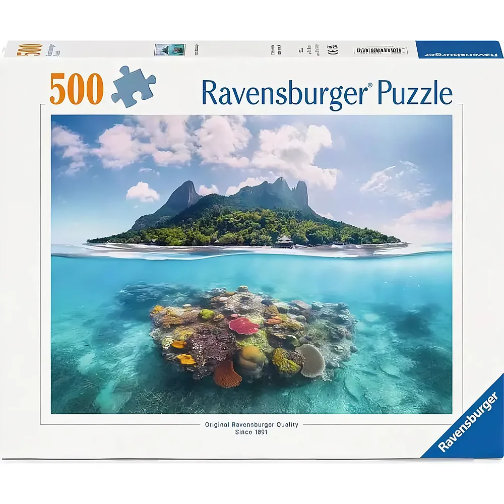 Ravensburger Puzzle Insel und Korallenwelt 500Teile