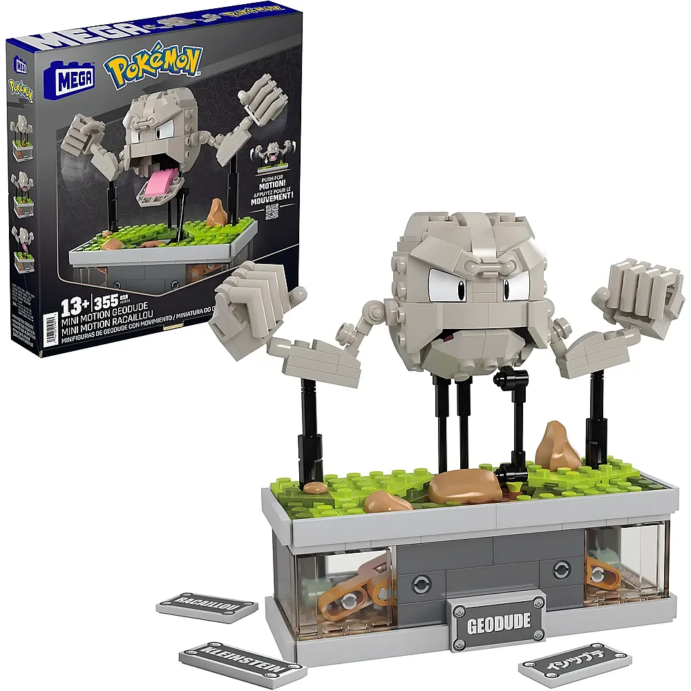 meinspielzeug - Mega Construx Pok�mon Mini Motion Kleinstein 343Teile | Klemmbausteine Lizenzen