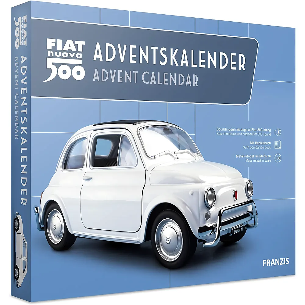 Franzis Modellfahrzeug Adventskalender Fiat 500