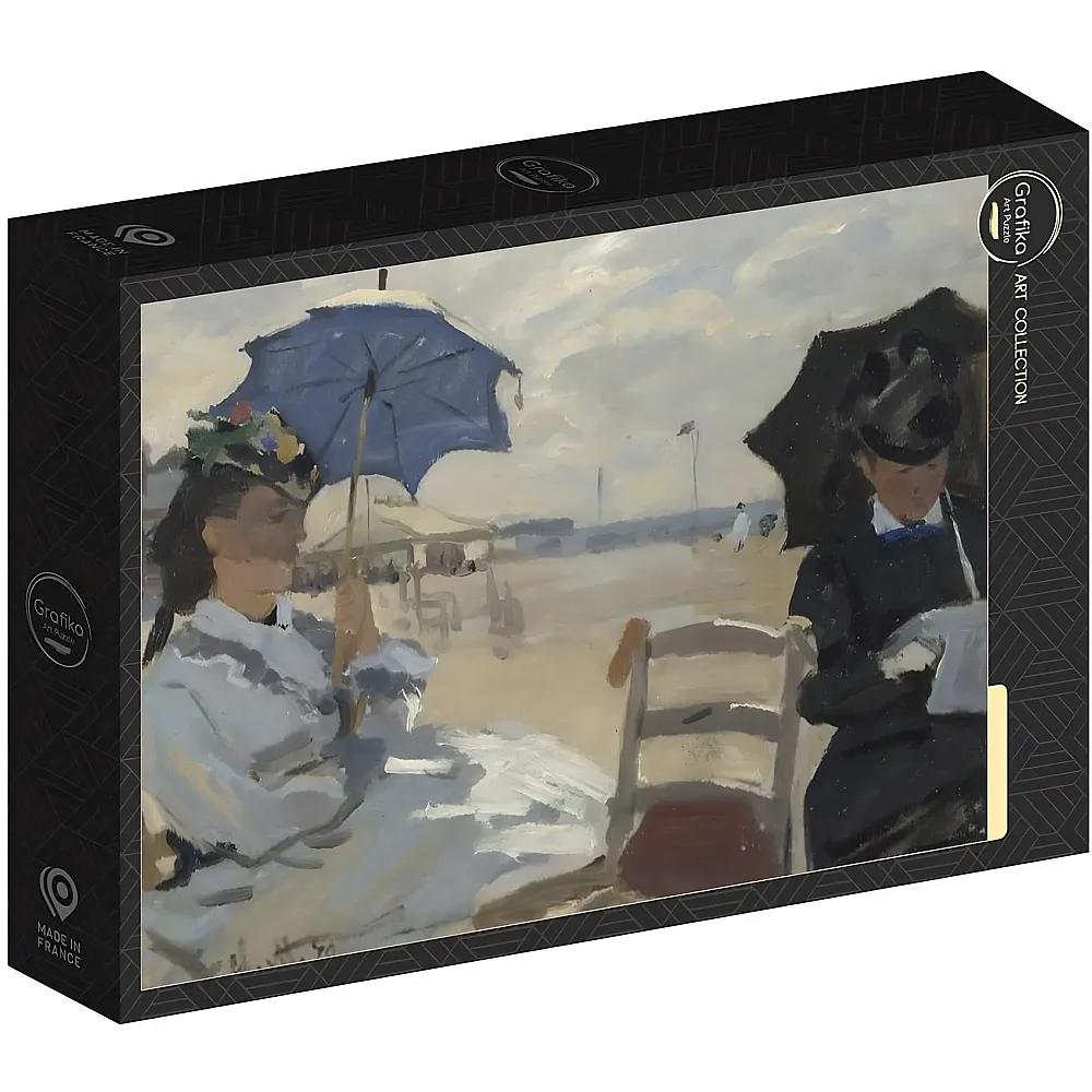 Grafika Puzzle Art Collection Claude Monet Der Strand von Trouville, 1870 - 1000 Teile