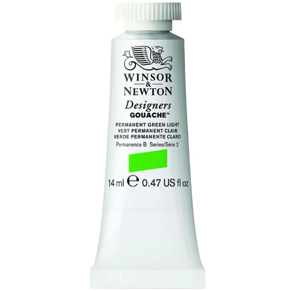 meinspielzeug - Winsor & Newton W&n Designers Gouache 14ml Tube Permanentgrn Hell