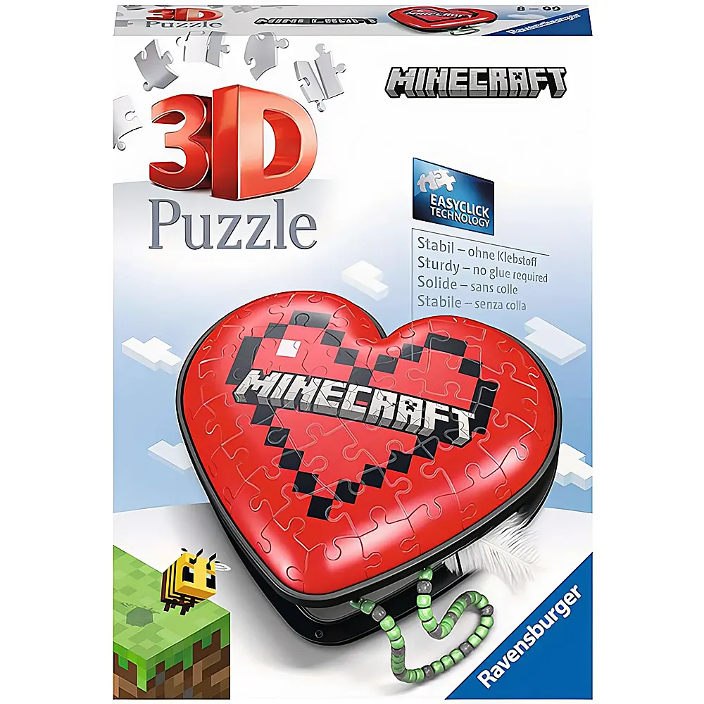 Ravensburger Puzzle Herzschatulle - Minecraft 54Teile