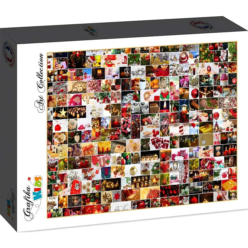 Grafika Puzzle Art Collection Grafika Kids Collage - Weihnachten - 12 Teile