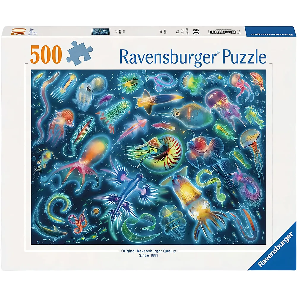 Ravensburger Puzzle Farbenfrohe Quallen 500Teile