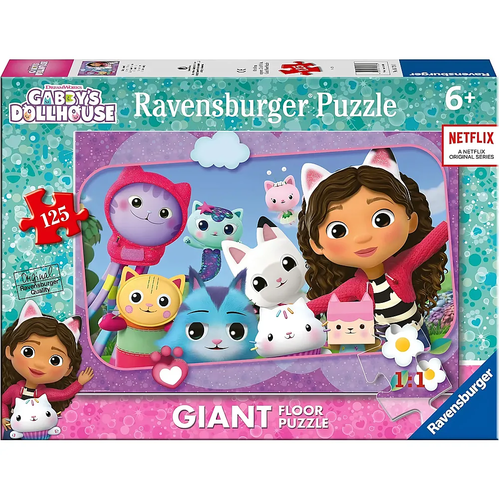 meinspielzeug - Ravensburger Puzzle Ravensburger - Puzzle 125 Gabby s Dollhouse 125Teile Gabby's Dollhouse | Puzzle 105-300 Teile