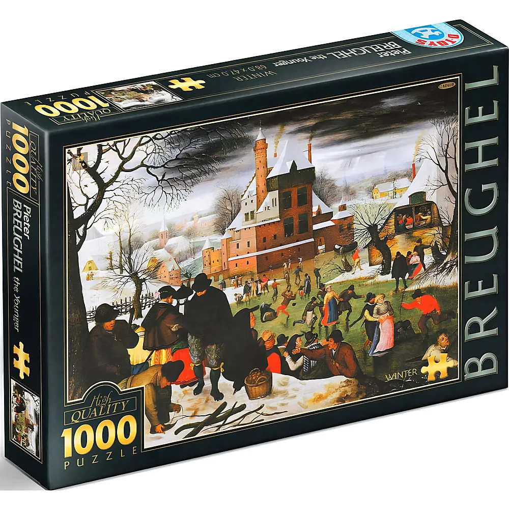 DToys Puzzle Pieter Brueghel Winter 1000Teile