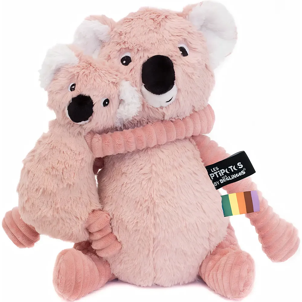 Les D�glingos Trankilou die Koala-Mama mit Baby - 29 cm