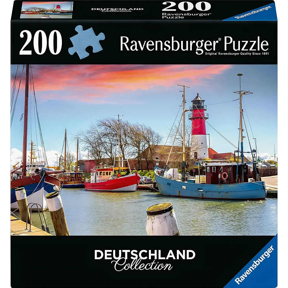 Ravensburger Puzzle Deutschland Collection Der Hafen von B�sum 200Teile