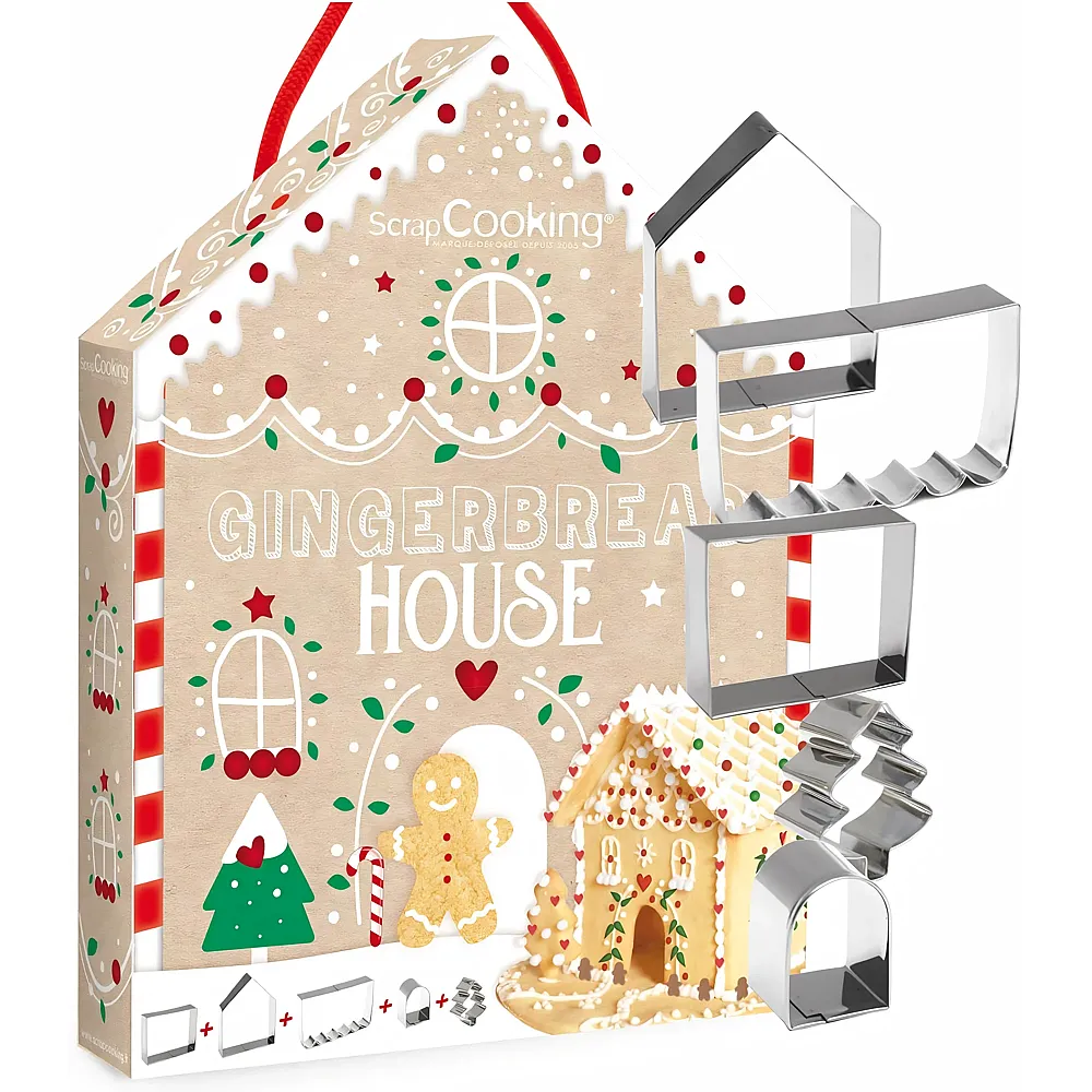 ScrapCooking Ausstecher Set Lebkuchenhaus - 5 Teile | Backen & Dekorieren