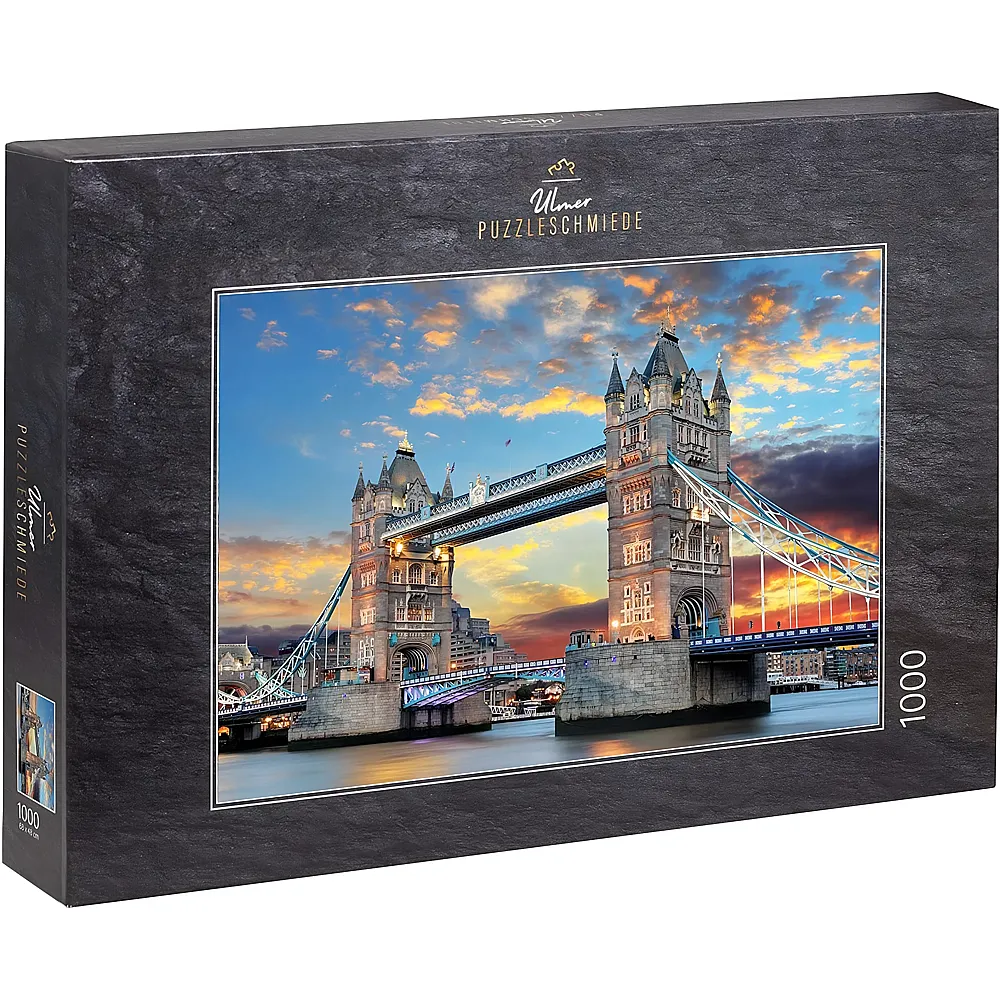 Ulmer Puzzleschmiede Tower Bridge London bei Sonnenuntergang - 1000 Teile