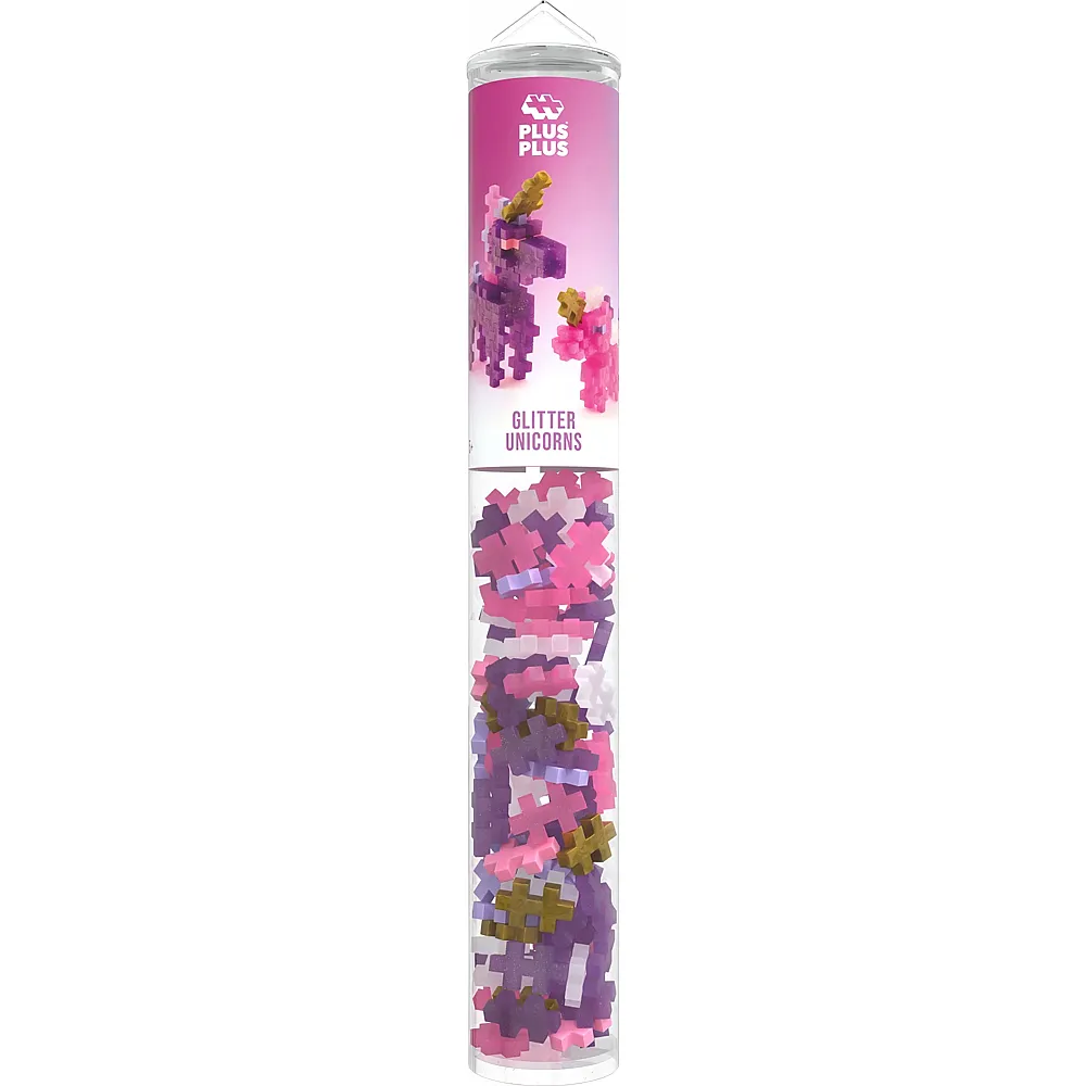 Plus-Plus 100 Kreativ Bausteine Glitzer Einhorn