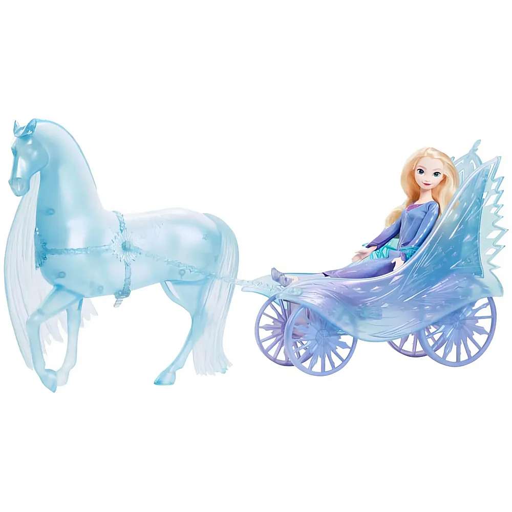 Mattel Disney Frozen Kutsche mit Nokk, Puppe Elsa