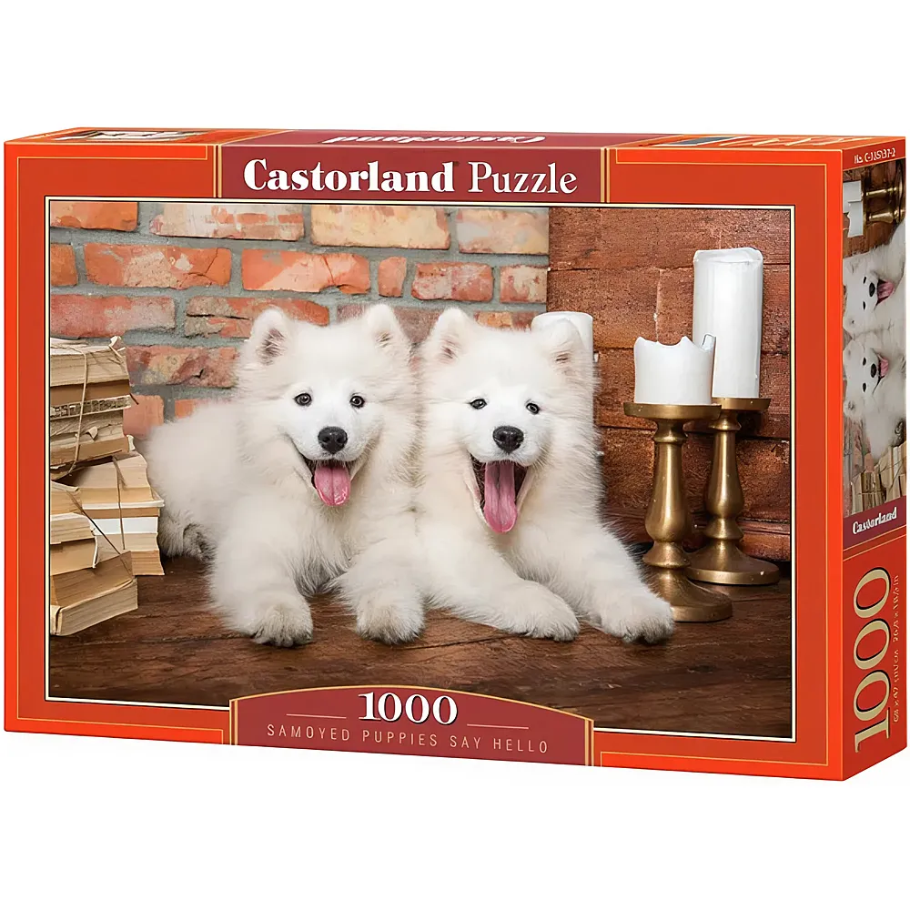 Castorland Puzzle Samoyed Puppies Say Hello - 1000 Teile