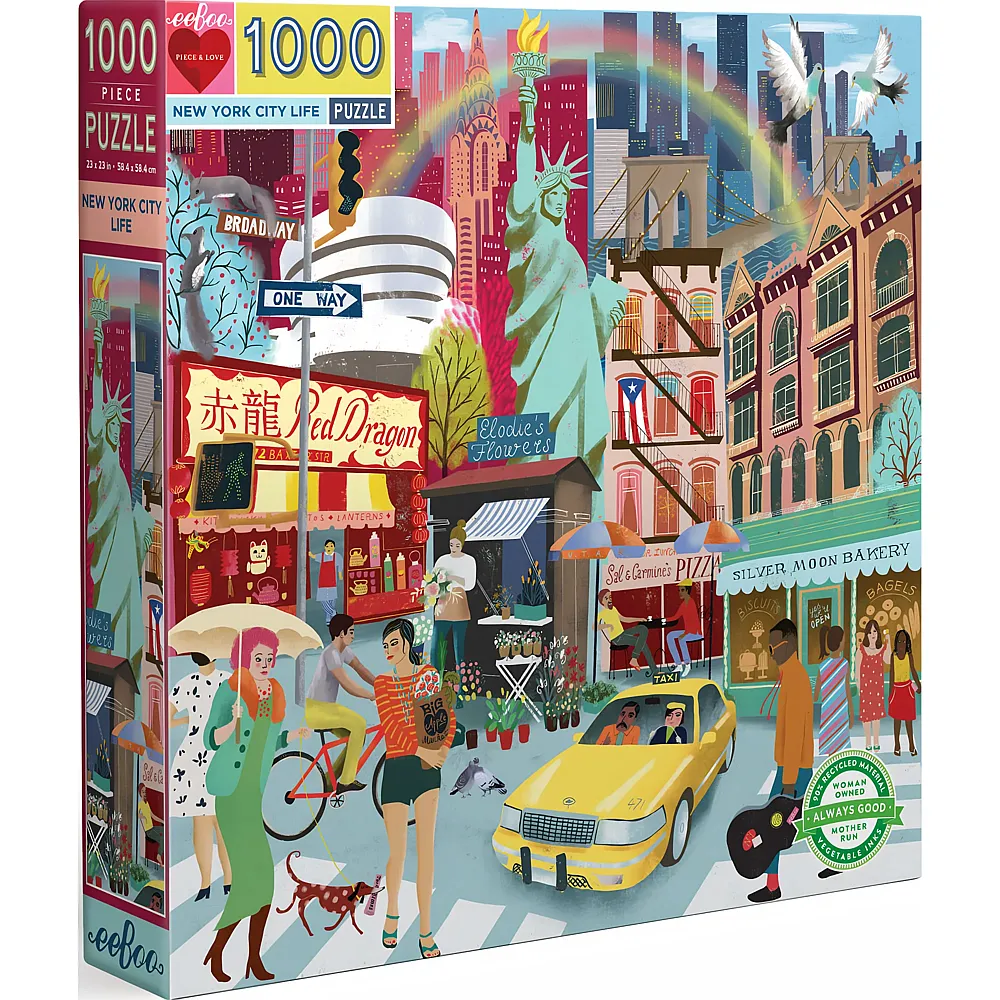 eeBoo Puzzle New York City Life - 1000 Teile