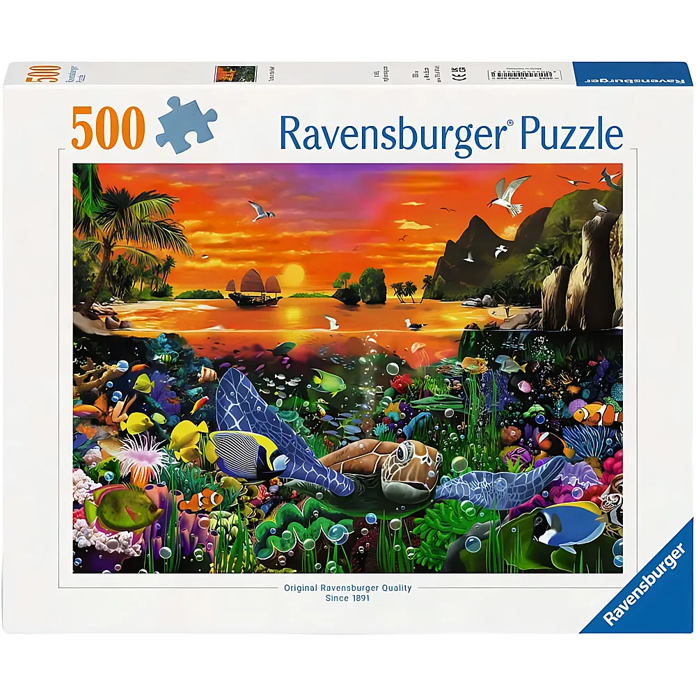 Ravensburger Puzzle Schildkr�te im Riff - 500 Teile