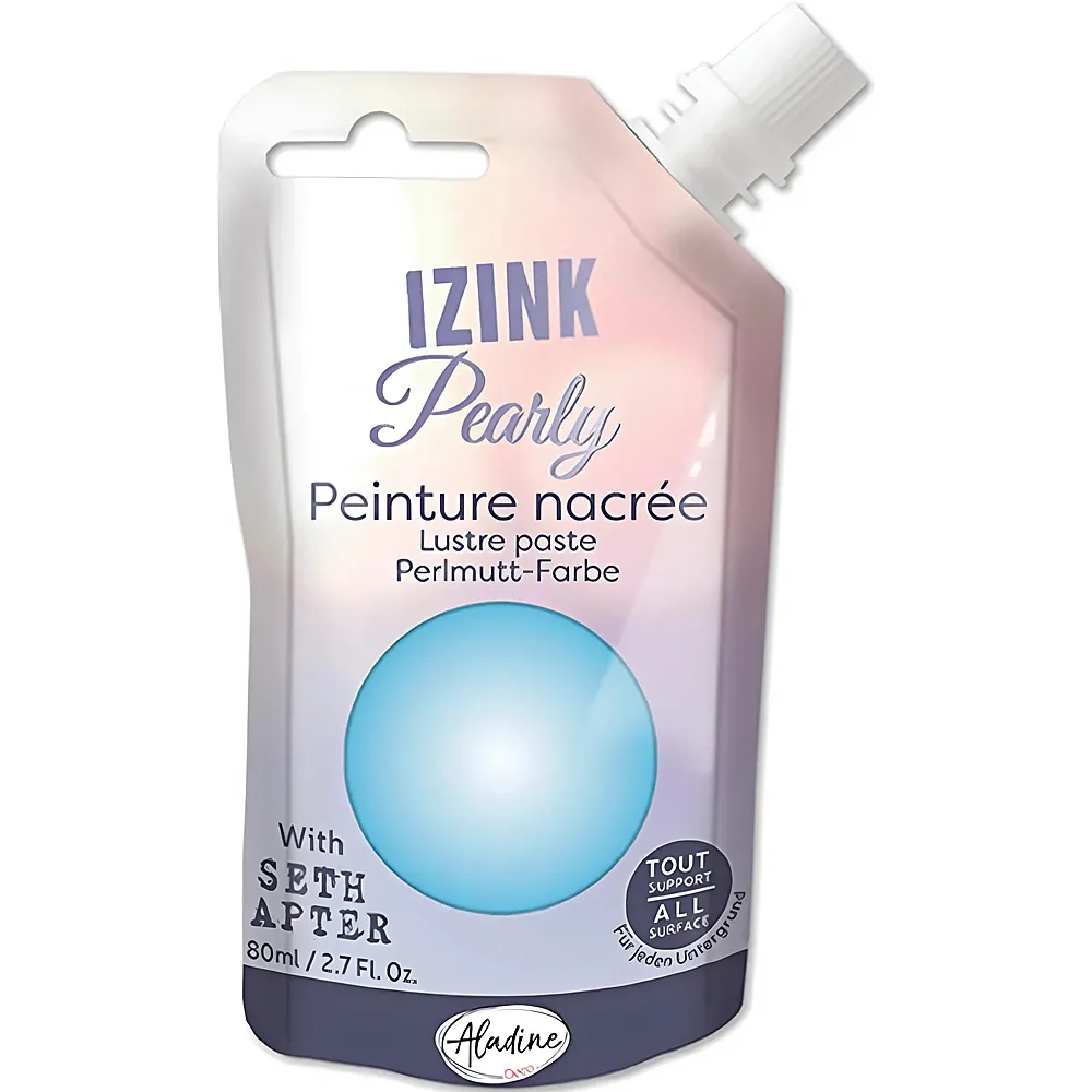 Aladine Izink Pearly Rot - 80 ml | Farbe & Kreide