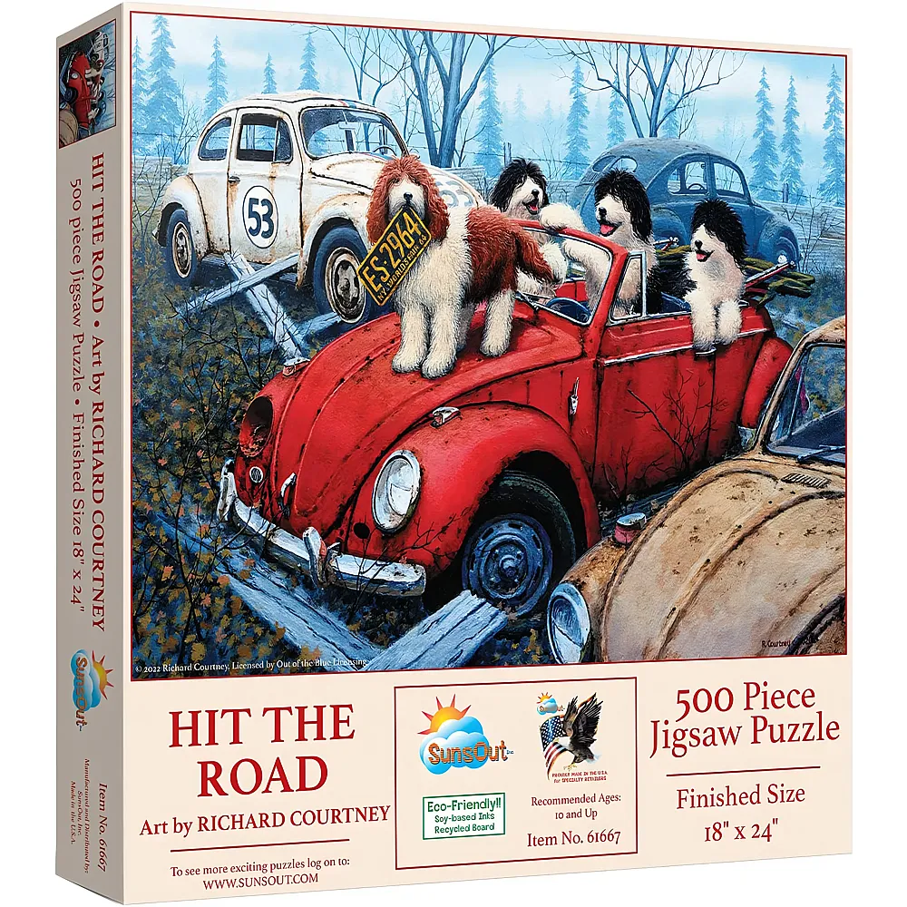 SunsOut Puzzle Richard Courtney Hit the Road - 500 Teile