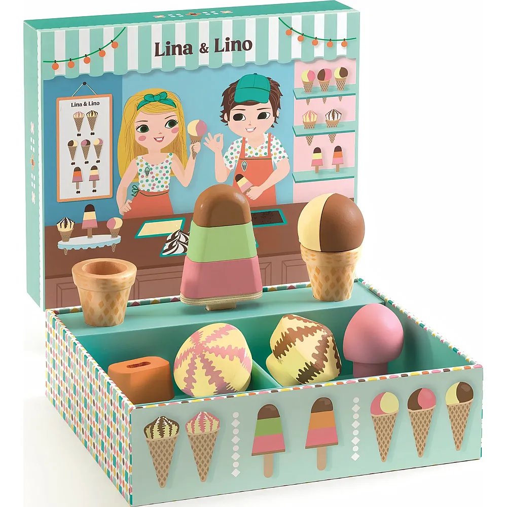 Djeco Rollenspiel Lina & Lino Eisdiele